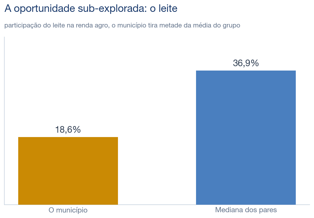 Participação do leite: o município frente aos pares
